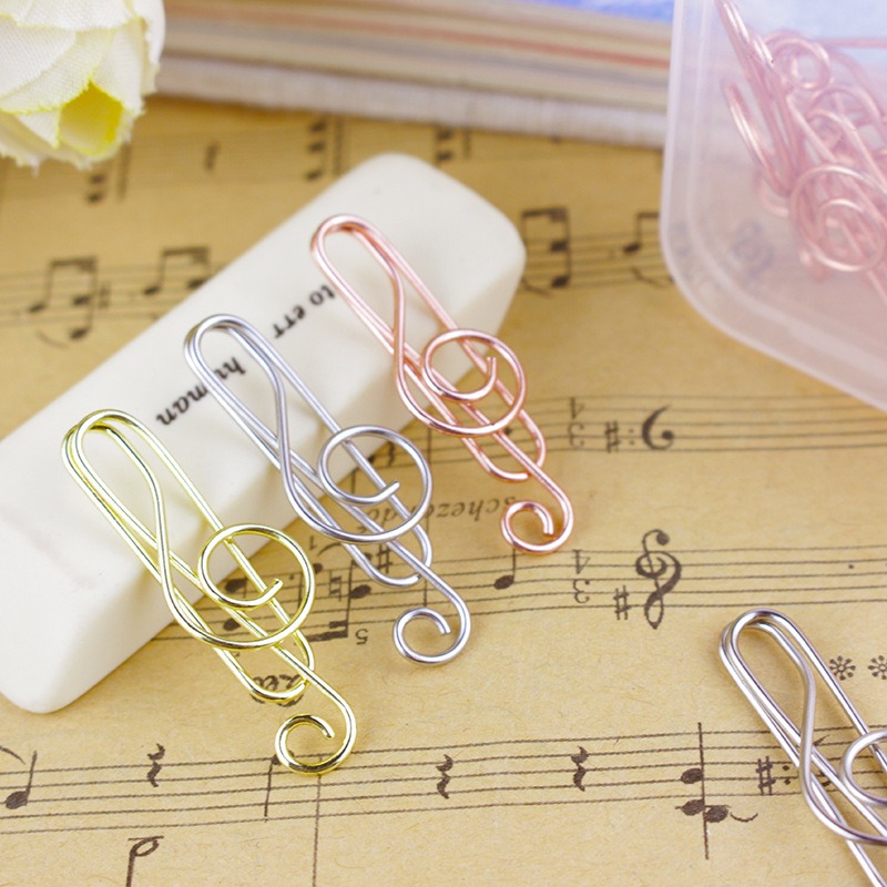 Audio Music Notes - 10 pz/scatola graffette a forma di
