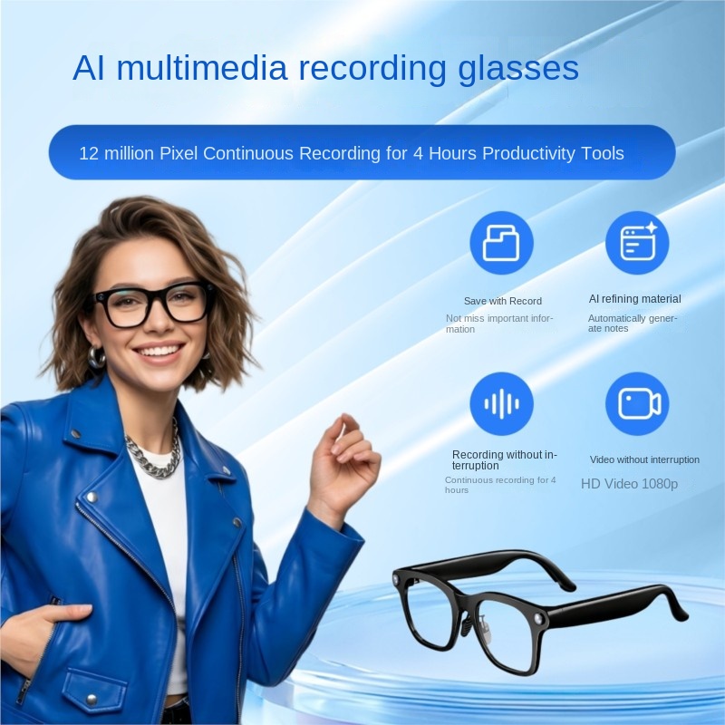 Audio Music Notes - OLOIU Echowear Occhiali Intelligenti AI con