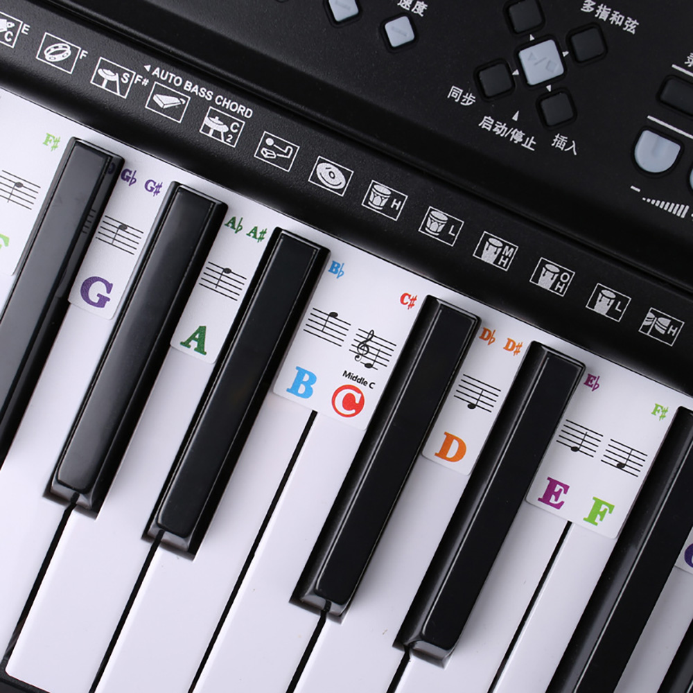 Adesivi per tastiera di pianof - Audio Music Notes recensione e prezzo