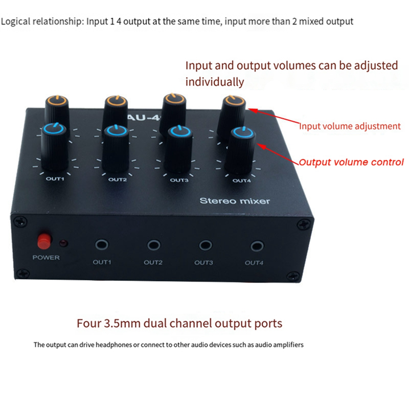 M07K-AU-404 Suono stereo Mixer - Audio Music Mixer recensione e prezzo