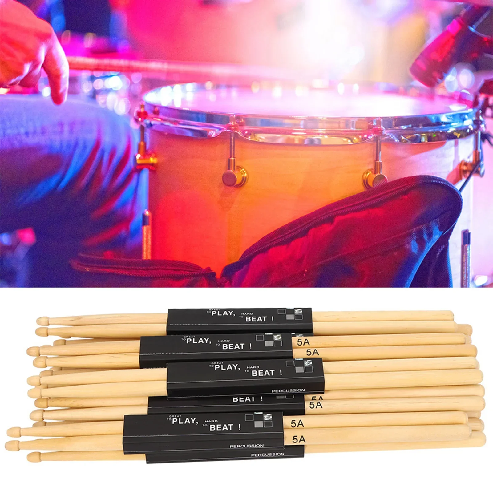 12 paia di bacchette a forma d - Drum Stick 5A recensione e prezzo