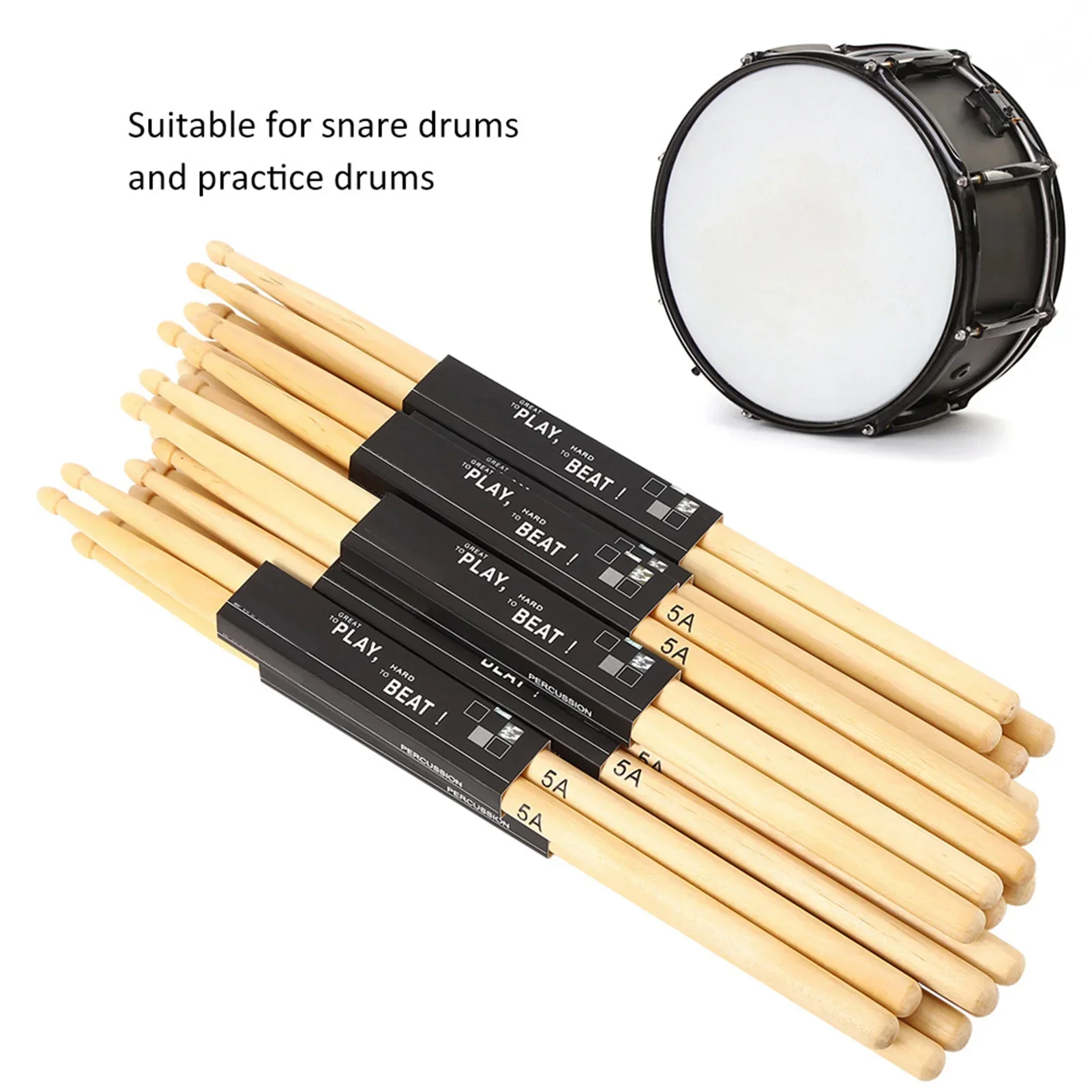 12 paia di bacchette a forma d - Drum Stick 5A recensione e prezzo