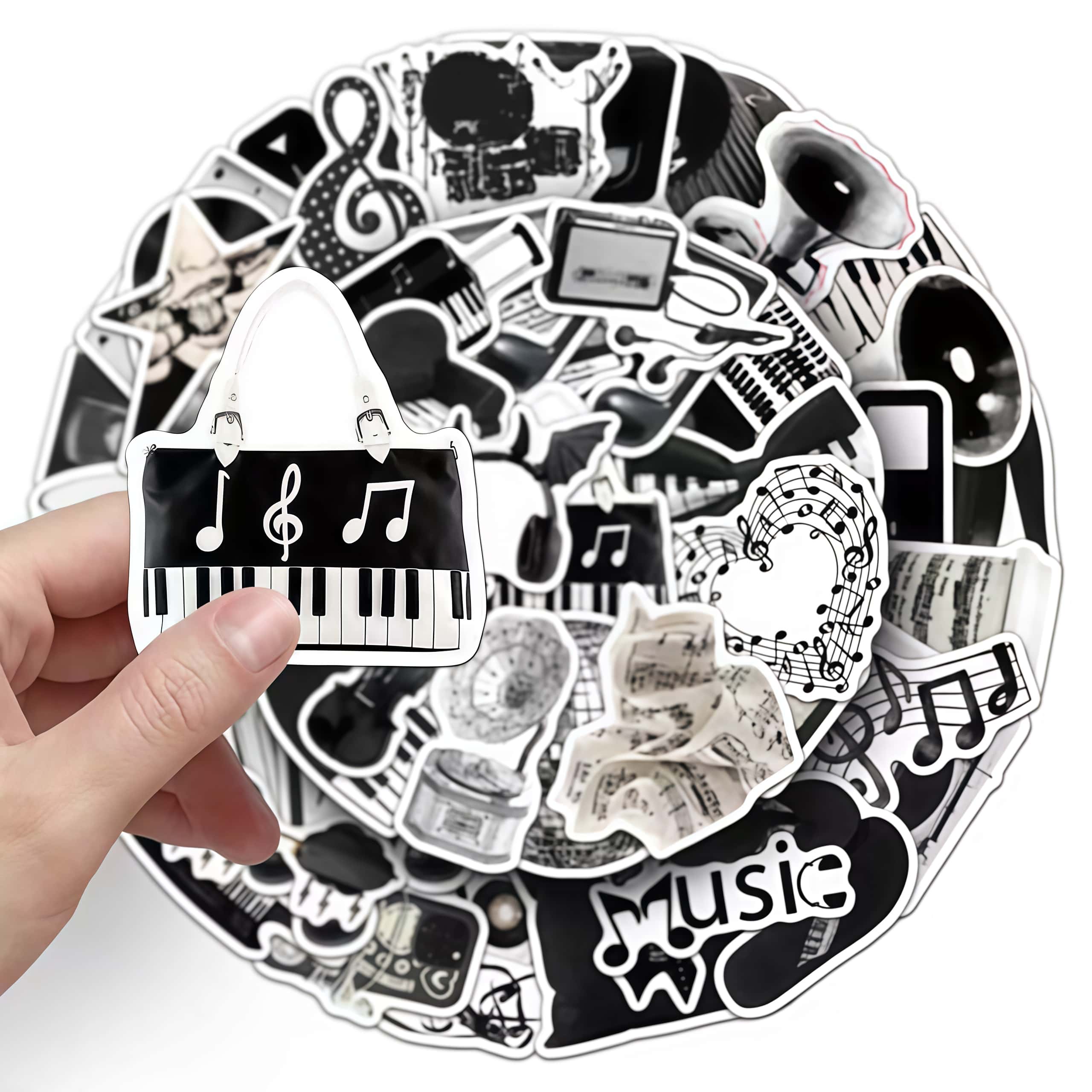 50 Pezzi Adesivi per Strumenti - Audio Music Notes recensione e prezzo