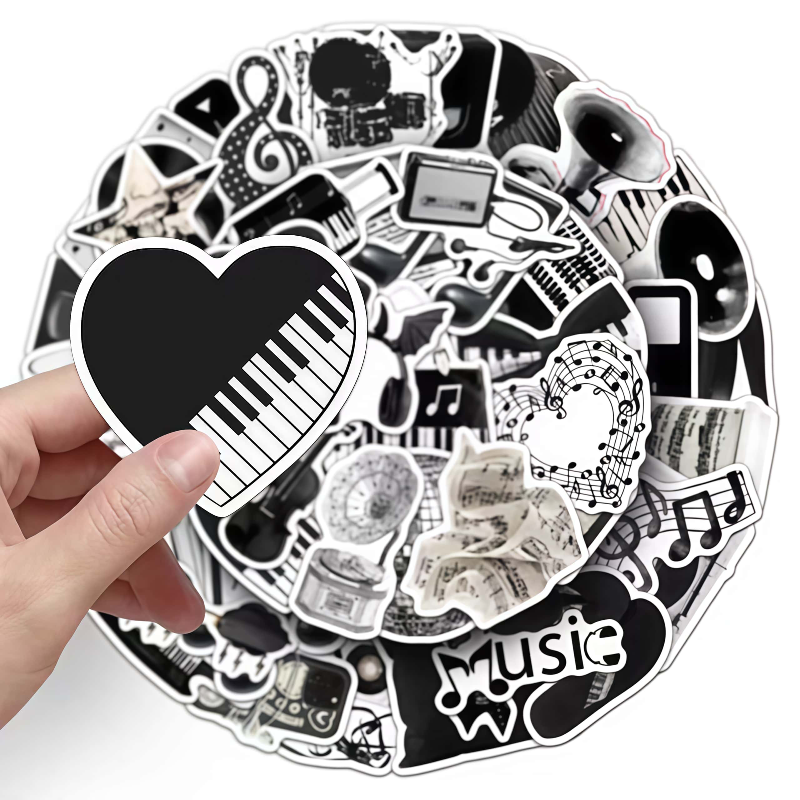 50 Pezzi Adesivi per Strumenti - Audio Music Notes recensione e prezzo