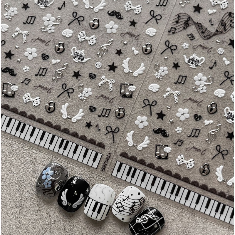 Adesivi per unghie con note di - Audio Music Notes recensione e prezzo
