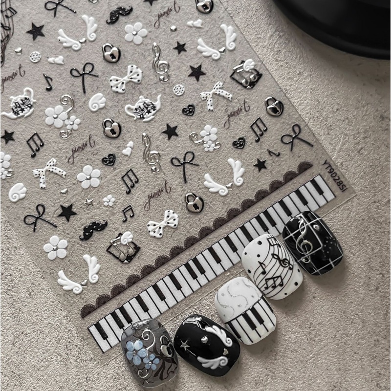 Adesivi per unghie con note di - Audio Music Notes recensione e prezzo