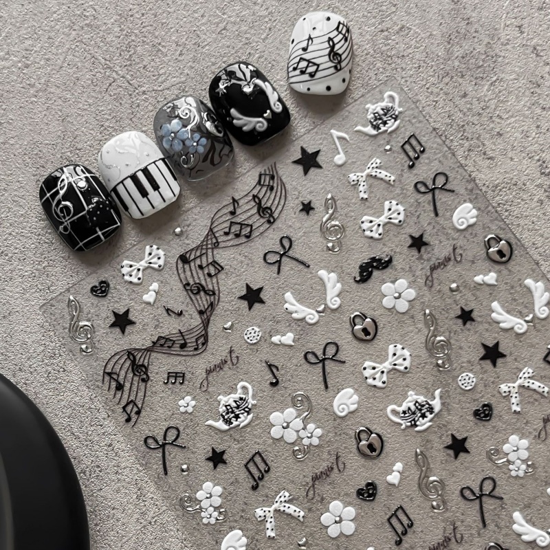Adesivi per unghie con note di - Audio Music Notes recensione e prezzo
